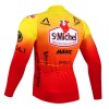 Wielershirt 2024 St. Michel-Auber93 Lange Mouw Rood